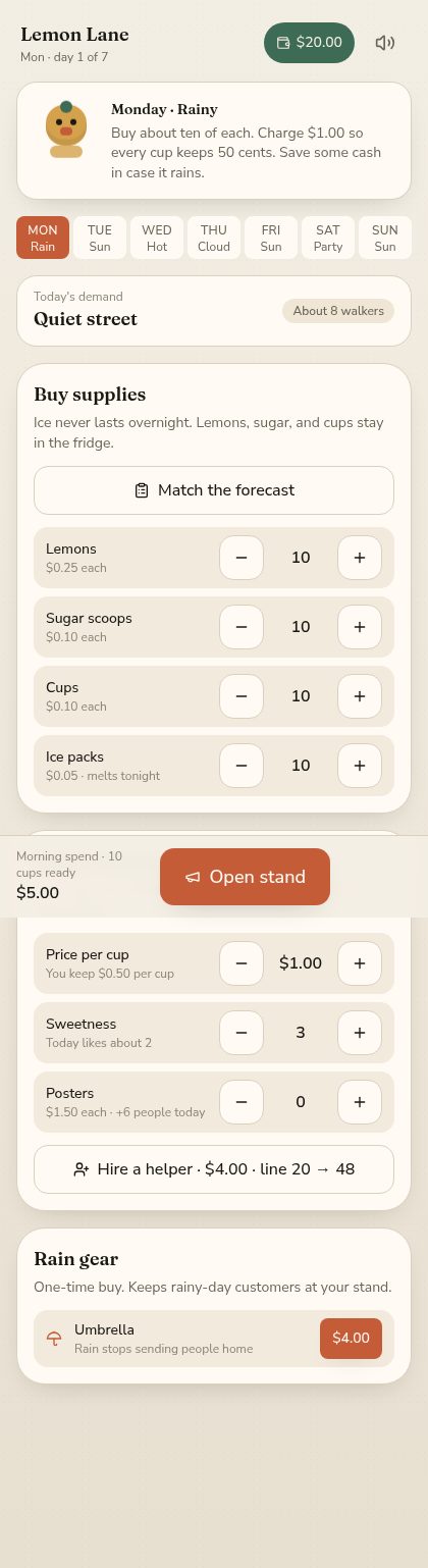 Lemon Lane screenshot 2