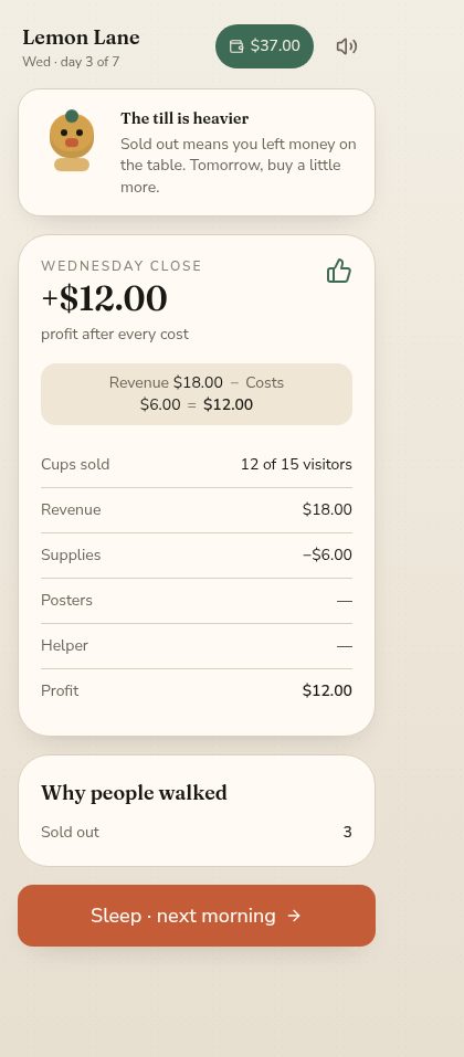 Lemon Lane screenshot 3